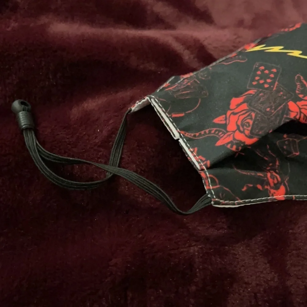 6/$20 New Aerosmith adjustable face mask
